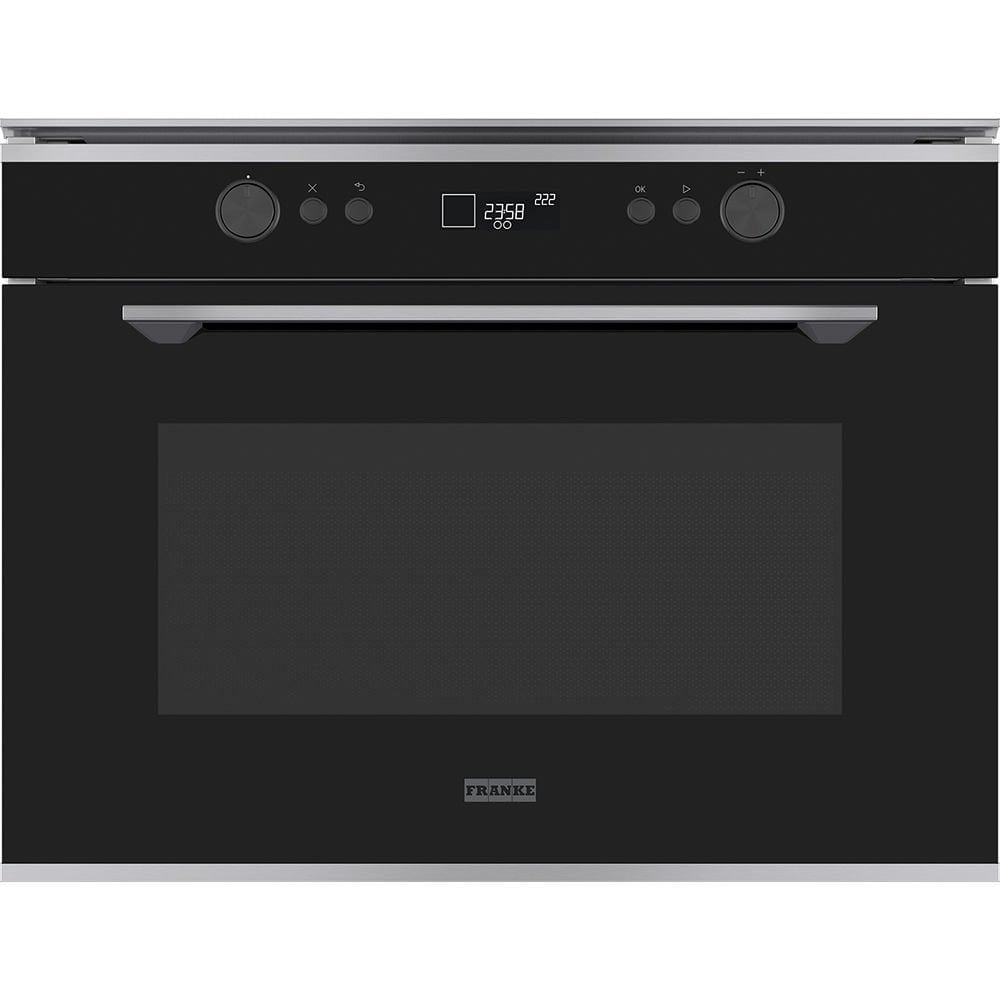 Franke Mythos FMY 45 MW XS Inox + Nero  Kombi ( Hem Fırın Hem Mikrodalga ) Buharlı  Ankastre Mikrodalga Fırın