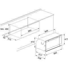 Franke 90 FMXO 86 S XS Paslanmaz Çelik ( fırçalanmış) 90 cm Ankastre Fırın - 116.0613.109