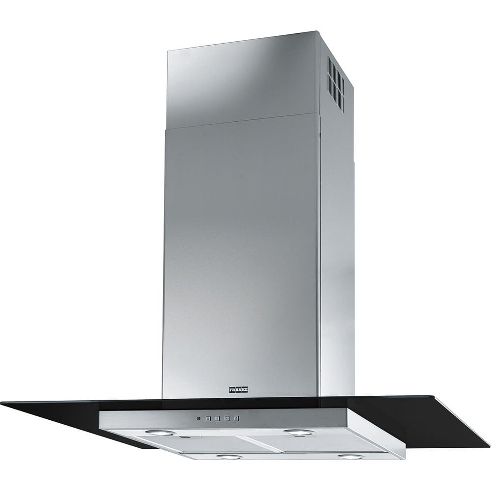 Franke Smart Linear FGL 915 I BK/XS Paslanmaz Çelik - Siyah Cam  90 Cm Ada Tipi Davlumbaz - 325.0518.790