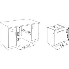 Franke Tam Ankastre FDW 614 D6P DOS E - 117.0629.499