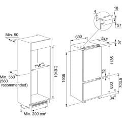 Franke Ankastre Buzdolabı FCB 400 V NE E 70 Cm No Frost - 118.0629.526