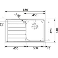Franke Smart Linear 70 Cm İnox 6 lı Ankastre Set