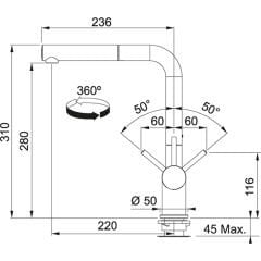 Franke Smart Linear 90 Cm İnox 6 Lı Ankastre Set