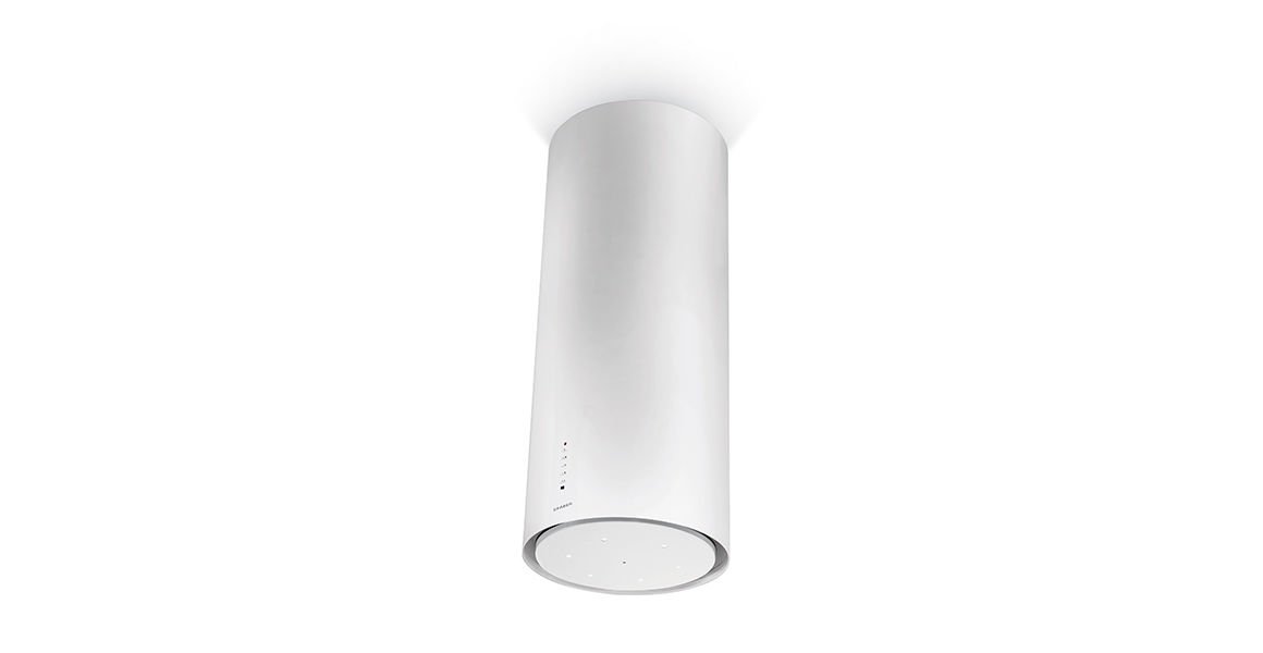 Franke Faber CYLINDRA ISOLA GLOSS CYLIND I.EVO PLUS WH GLOSS A37 Ada Tipi Yuvarlak Davlumbaz - 335.0492.563