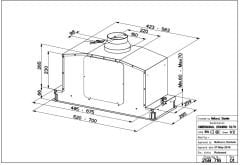 Franke Faber IN-LIGHT WH MATT KL A70 Mat Beyaz  70 Cm Gömme Aspirator Davlumbaz - 110.0456.218
