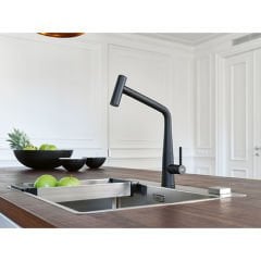 Franke Icon Duşlama özellikli spiralli Matte Black Armatur - 115.0625.190