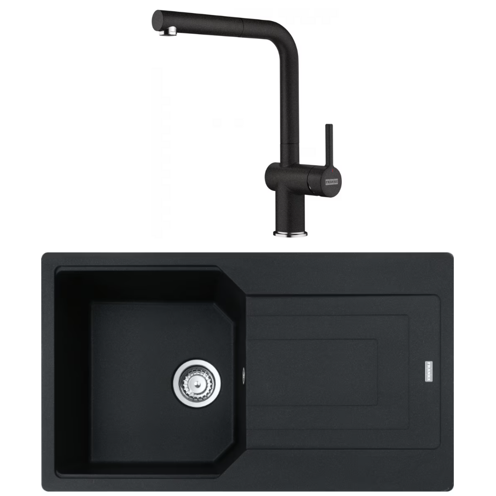 Franke Urban 611-86 Nero [Siyah] Eviye ve Active Plus Sprialli Armatür Kampanyası