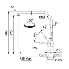 Franke Atlas Neo Spiralli Cooper Armatür - 115.0628.208
