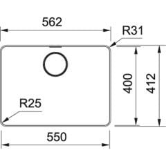 Franke Mythos MYX 210-55 Inox - 127.0655.173